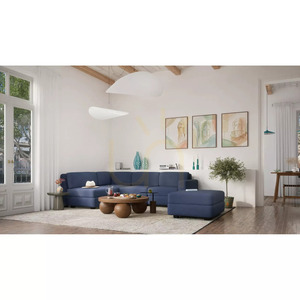 GRACIA 4-Seater Corner Modular Sofa – Dark Blue City Sofa small 6