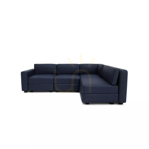 Check GRACIA 4-Seater Corner Modular Sofa – Dark Blue City Sofa