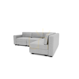 GRACIA 4-Seater Corner Modular Sofa – Gray City Sofa small 3