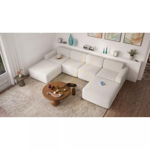 GRACIA Modular Sofa – U-shaped, 180 x 320 x 180 cm – Cream-Beige City Sofa small 5