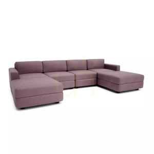 GRACIA Modular Sofa – U-shaped, 180 x 320 x 180 cm – muted pink, City Sofa small 2