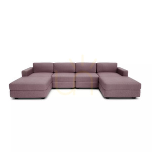 GRACIA Modular Sofa – U-shaped, 180 x 320 x 180 cm – muted pink, City Sofa small 0