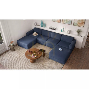 GRACIA Modular Sofa – U-shaped, 180 x 320 x 180 cm – Dark Blue City Sofa small 5