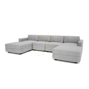 GRACIA Modular Sofa – U-shaped, 180 x 320 x 180 cm – City Sofa Gray small 3