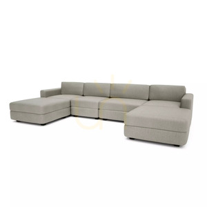 GRACIA Modular Sofa – U-shaped, 180 x 340 x 180 cm – Beige-Gray City Sofa small 3