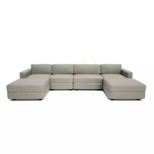 GRACIA Modular Sofa – U-shaped, 180 x 340 x 180 cm – Beige-Gray City Sofa small 0