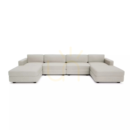 Check GRACIA Modular Sofa – U-shaped, 180 x 360 x 180 cm – cream-beige City Sofa