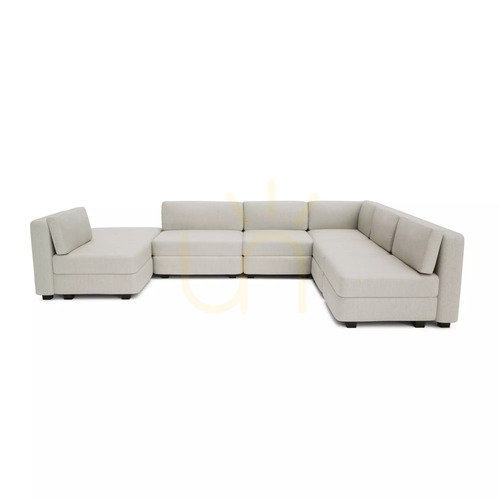 Check GRACIA Modular Sofa – U-shaped, 160 x 340 x 230 cm – Cream-Beige City Sofa