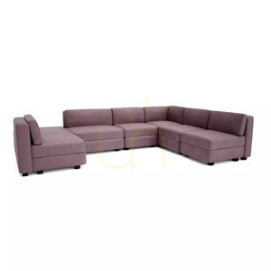 GRACIA Modular Sofa – U-shaped, 160 x 340 x 230 cm – muted pink, City Sofa small 2
