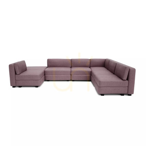 GRACIA Modular Sofa – U-shaped, 160 x 340 x 230 cm – muted pink, City Sofa small 0