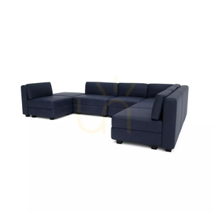 GRACIA Modular Sofa – U-shaped, 160 x 340 x 230 cm – Dark Blue City Sofa small 3
