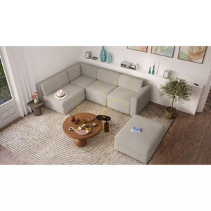 GRACIA Modular Sofa – End Module – Beige-Gray City Sofa small 5