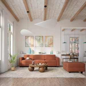 GRACIA Modular Sofa – End Module – Terracotta Color by City Sofa small 11
