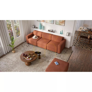 GRACIA Modular Sofa – End Module – Terracotta Color by City Sofa small 12