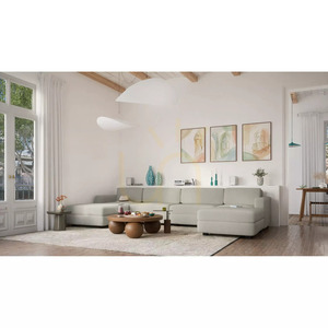 GRACIA Modular Sofa – Large Single Module – Beige-Gray City Sofa small 12