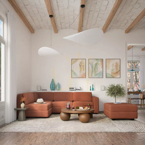 GRACIA Modular Sofa – Large Single Module – Terracotta Color by City Sofa small 5