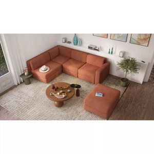 GRACIA Modular Sofa – Large Single Module – Terracotta Color by City Sofa small 6