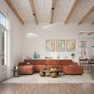 GRACIA Modular Sofa – Large Single Module – Terracotta Color by City Sofa small 8