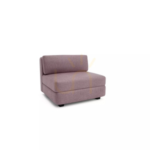 GRACIA Modular Sofa – Large Single Module – Muted Pink Color by City Sofa small 2
