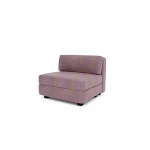 GRACIA Modular Sofa – Large Single Module – Muted Pink Color by City Sofa small 3