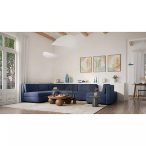GRACIA Modular Sofa – Corner Module – Dark Blue City Sofa small 9