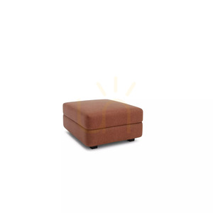 GRACIA Modular Sofa – Ottoman Module – Terracotta Color by City Sofa small 4