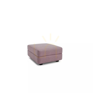 GRACIA Modular Sofa – Ottoman Module – Muted Pink Color by City Sofa small 4