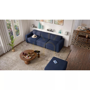 GRACIA Modular Sofa – Ottoman Module – Dark Blue City Sofa small 5