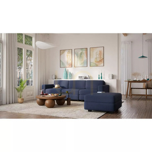 GRACIA Modular Sofa – Ottoman Module – Dark Blue City Sofa small 6