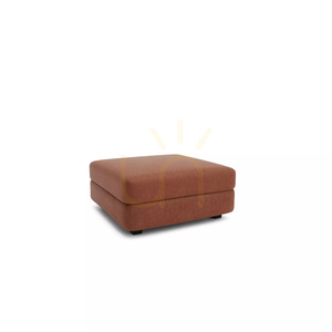 GRACIA Modular Sofa – Large Ottoman Module – Terracotta Color by City Sofa small 2
