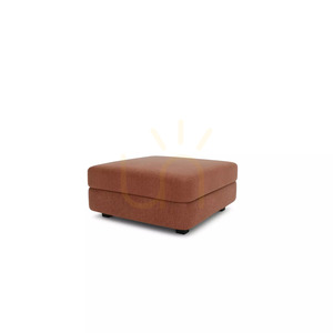 GRACIA Modular Sofa – Large Ottoman Module – Terracotta Color by City Sofa small 3