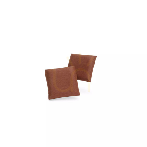 Check GRACIA Pillows, 45 x 45 cm – Set of 2 – Terracotta Color, City Sofa