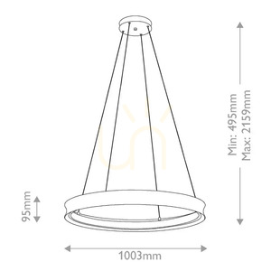 Larousse 100⌀ LED Pendant Light - Black, Brass - KICHLER small 6