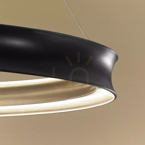 Check Larousse 100⌀ LED Pendant Light - Black, Brass - KICHLER