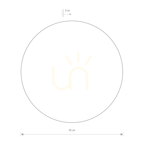Check RING LED L 12654 Wall Sconce by Nowodvorski