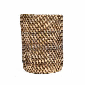 The Colonial Rattan Cutlery Holder BAZAR BIZAR, Natural Brown small 1