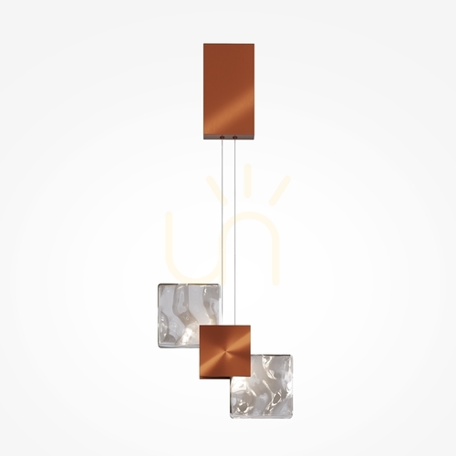 Check Pendant Light Maytoni Quadro Copper LED 3000K Metal MOD519PL-L8C3K
