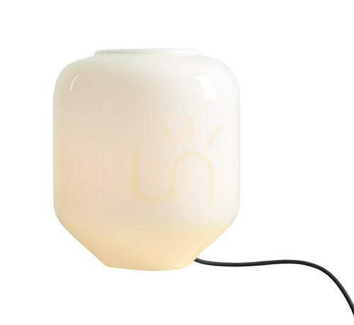 Check Aldex Flask Table L Orchid opal glass table lamp 8500B1_L with bulb