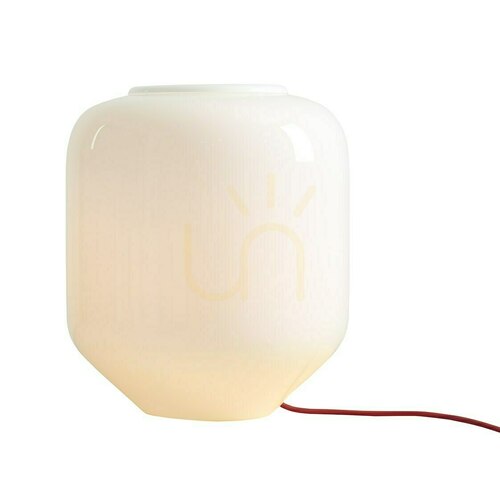 Check Aldex Flask Table L Cherry opal glass table lamp 8500B15_L with bulb