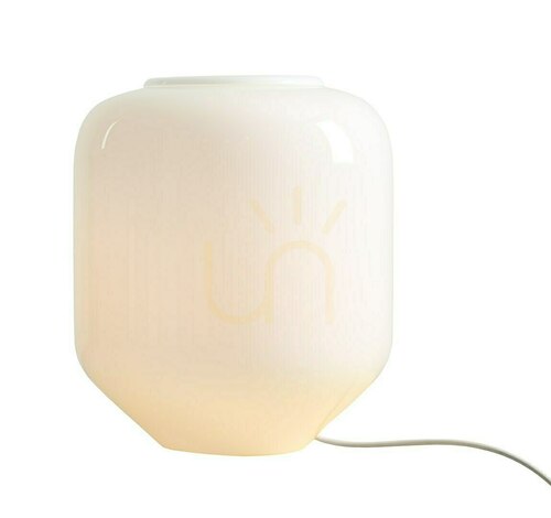Check Aldex Flask Table L Cotton opal glass table lamp 8500B20_L with bulb