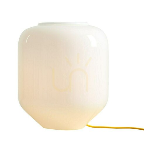Check Aldex Flask Table L Mimosa opal glass table lamp 8500B21_L with bulb