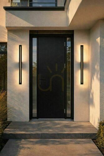 Check SU-MA Langer LGM-1010 Black LED Outdoor Wall Light 101 cm IP65