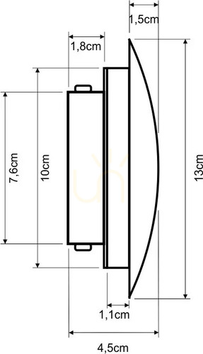 Check Wall light Sigma DROP LED brick red 41558