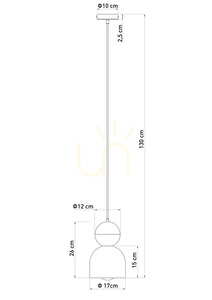 Pendant light Sigma MOSAIC D 1 black 41787 small 2