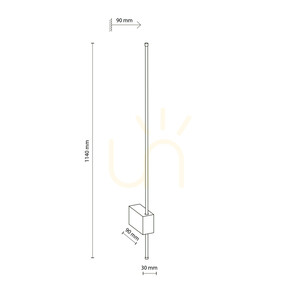 Lixa White 18 W LED Wall Sconce small 8