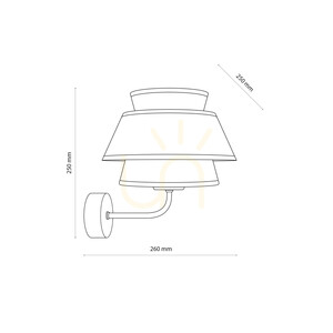 Kalum Wood Wall Sconce 1xE27 small 7