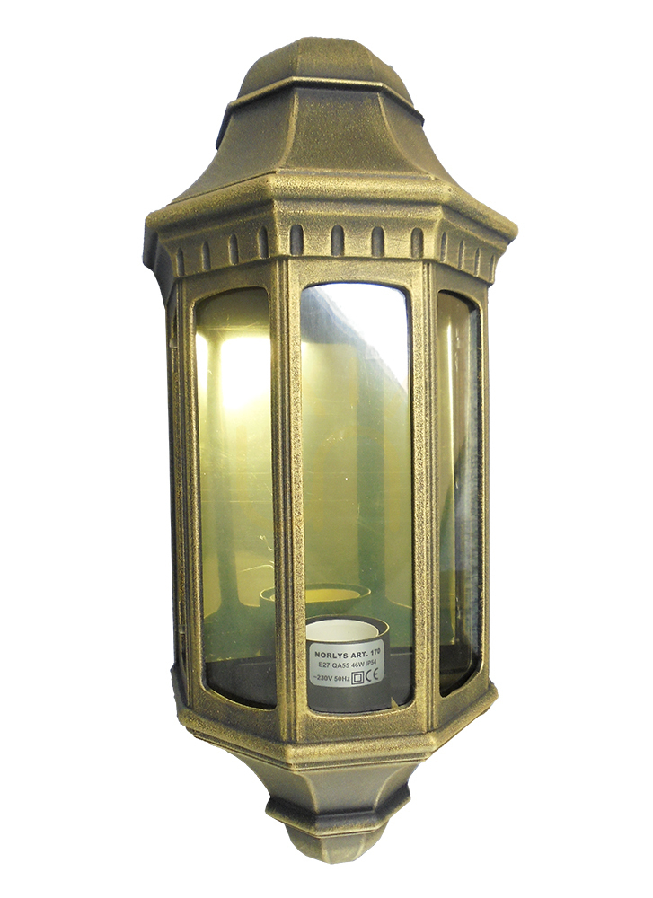 Check Genoa 170CS Outdoor Wall Sconce, Rust-Colored, E27, NORLYS Genoa 170CS Outdoor Wall Sconce, Rust-Colored, E27, NORLYS