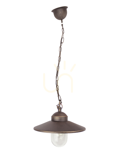 Check Copper brown NORLYS KARLSTAD 230A/CB outdoor pendant E27 IP55