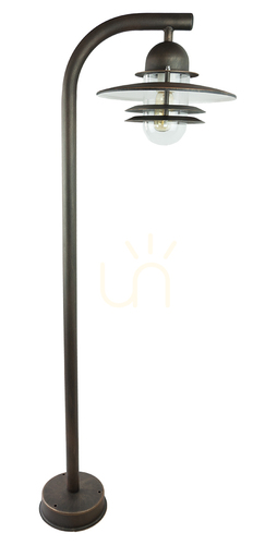 Check Outdoor Post Light Norlys Oslo 245BC Copper Patina E27 118 cm IP55