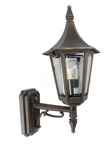 Check Rimini 259BC Outdoor Wall Sconce, Copper, E27, NORLYS